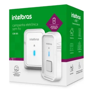 Campainha Sem Fio Longo Alcance Até 100m Uso Residencial Nfe Branco 127/220v