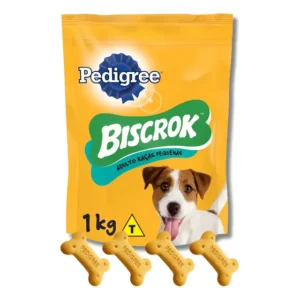 Petisco Para Cães Adulto Raças Pequena Pedigree Biscrok 1kg