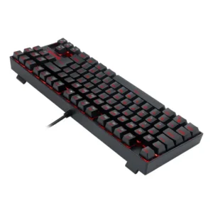 Teclado Gamer Redragon Kumara Preto com Rgb Vermelho Mecânico ABNT2 Switch Brown K552-2