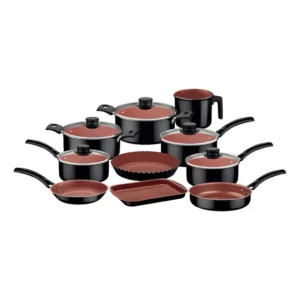 Jogo De Panelas Tramontina Turim 10 Pçs Cor Preto cobre