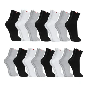 Kit 15 Pares Meias Sport Algodão Cano Médio Sandrini Confort Sortidos 39-43