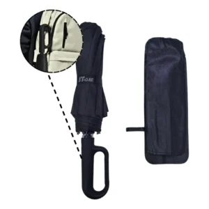Guarda-Chuva Automático Dobrável Grande de 120" Com Proteção UV e Gancho